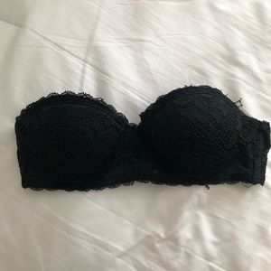 Black Lace Xhilaration Strapless Bra: SIZE: 34A